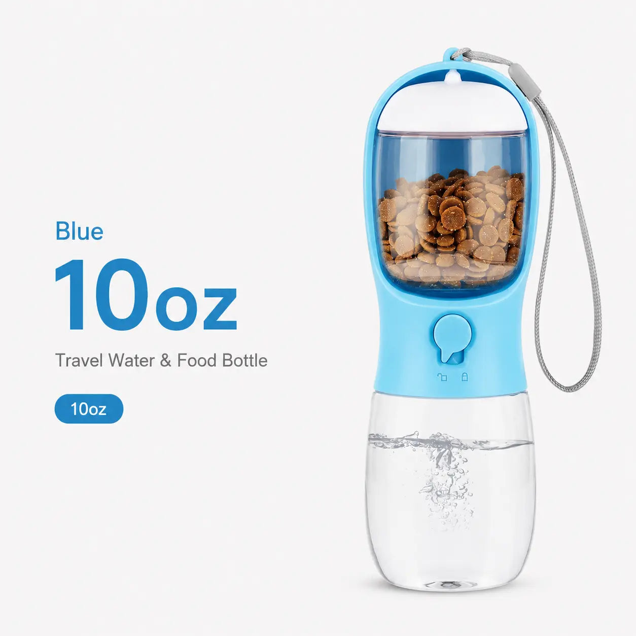TrailBowl Portable Dog Water Bottle – Leak-Resistant Dispenser with Food Container
