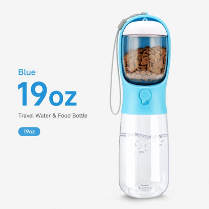 TrailBowl Portable Dog Water Bottle – Leak-Resistant Dispenser with Food Container