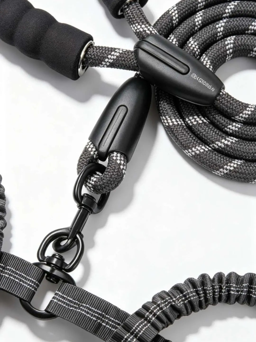 DualFlex Tangle-Free Dog Leash – Shock-Absorbing Reflective Leash for Walking Two Dogs