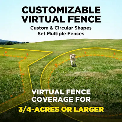 SmartRange Wireless GPS Dog Fence System – App-Controlled Boundary System for Large Outdoor Spaces