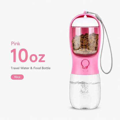 TrailBowl Portable Dog Water Bottle – Leak-Resistant Dispenser with Food Container