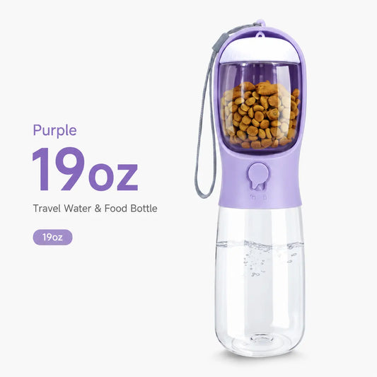 TrailBowl Portable Dog Water Bottle – Leak-Resistant Dispenser with Food Container