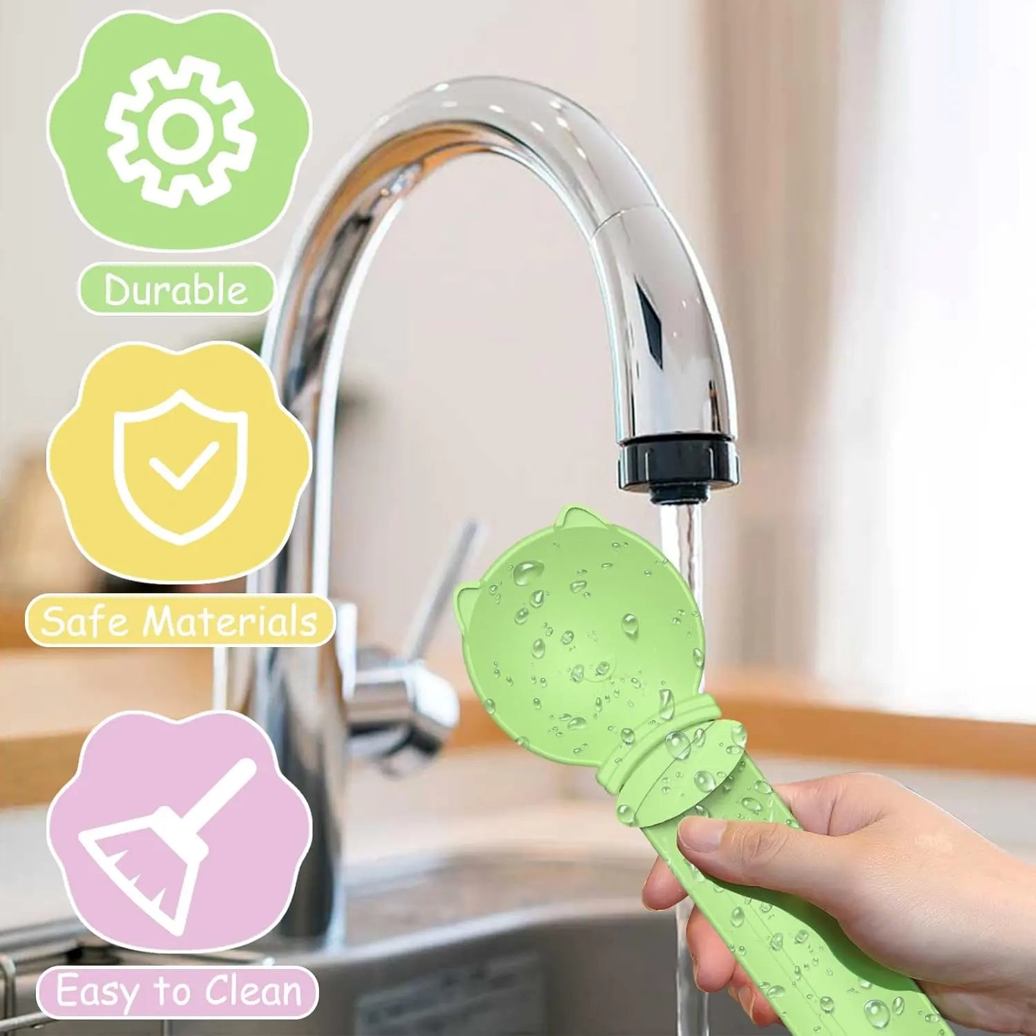 LickiServe 4-Pack Cat Treat Spoon Dispenser – Long-Handle Wet Food & Purée Feeder for Cats, Kittens & Small Dogs
