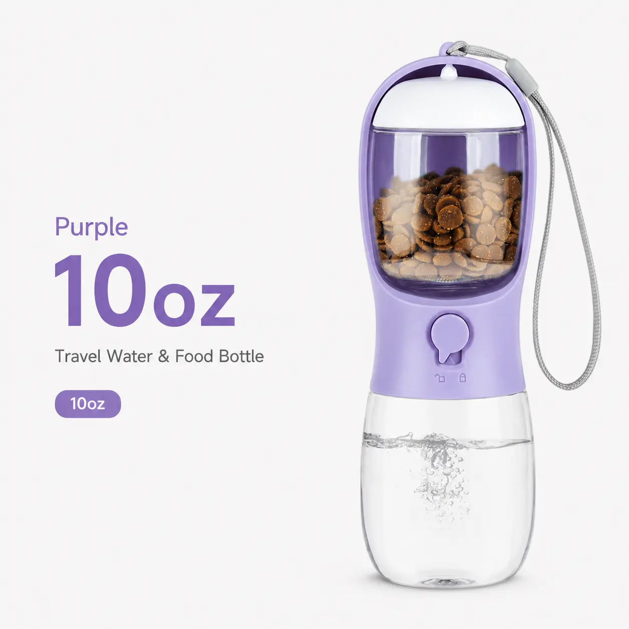 TrailBowl Portable Dog Water Bottle – Leak-Resistant Dispenser with Food Container