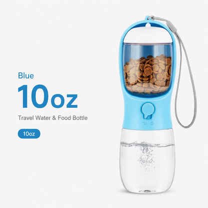 TrailBowl Portable Dog Water Bottle – Leak-Resistant Dispenser with Food Container