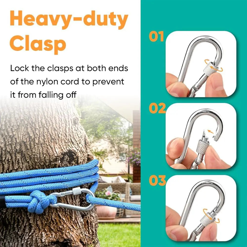 CampRun 50ft Dog Tie-Out Cable – Portable Outdoor Lead System for Yard, Camping & Travel