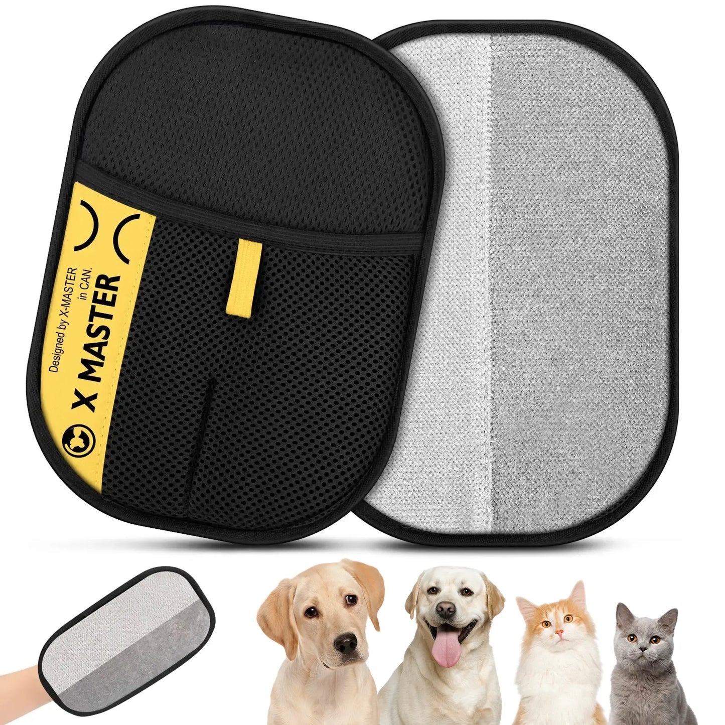 FurLift Electrostatic Pet Hair Removal Glove – Reusable Two-Way Mitt for Furniture & Grooming