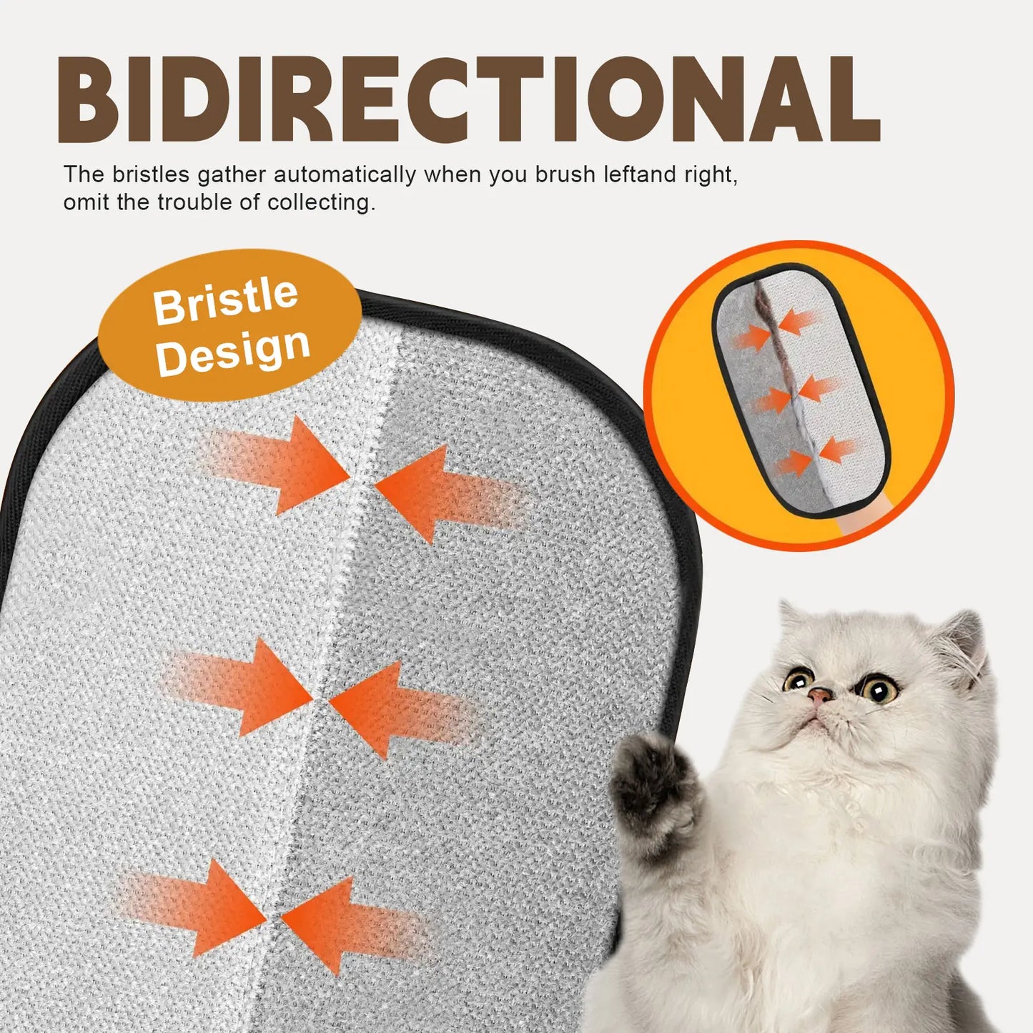 FurLift Electrostatic Pet Hair Removal Glove – Reusable Two-Way Mitt for Furniture & Grooming