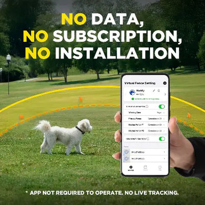 SmartRange Wireless GPS Dog Fence System – App-Controlled Boundary System for Large Outdoor Spaces