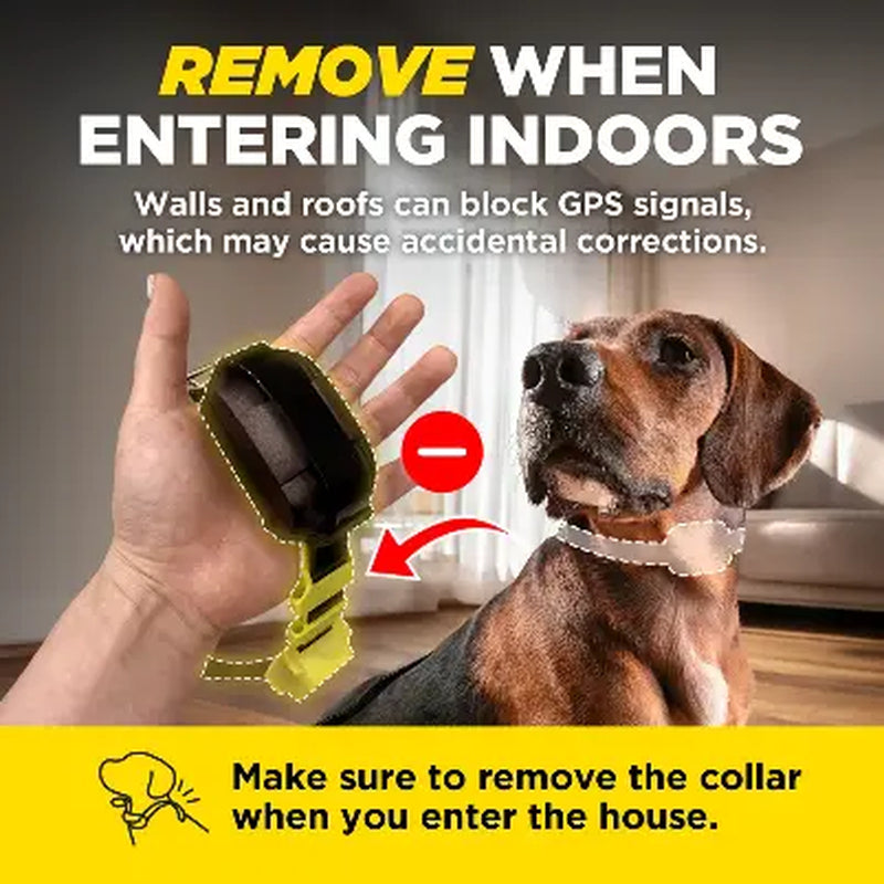 SmartRange Wireless GPS Dog Fence System – App-Controlled Boundary System for Large Outdoor Spaces
